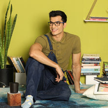 Load image into Gallery viewer, Black Rectangle Full Rim Unisex Eyeglasses by Vincent Chase Essentials-137883