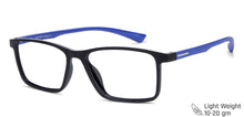 Load image into Gallery viewer, Black Rectangle Full Rim Unisex Eyeglasses by Vincent Chase Essentials-137883