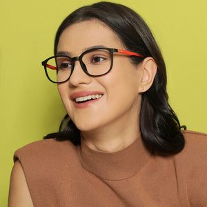 Black Wayfarer Full Rim Unisex Eyeglasses by Vincent Chase Online-137888