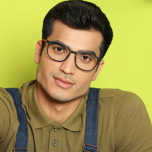 Black Wayfarer Full Rim Unisex Eyeglasses by Vincent Chase Online-137888