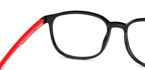 Black Wayfarer Full Rim Unisex Eyeglasses by Vincent Chase Online-137888