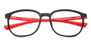 Black Wayfarer Full Rim Unisex Eyeglasses by Vincent Chase Online-137888