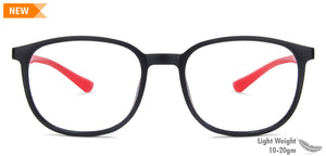 Black Wayfarer Full Rim Unisex Eyeglasses by Vincent Chase Online-137888