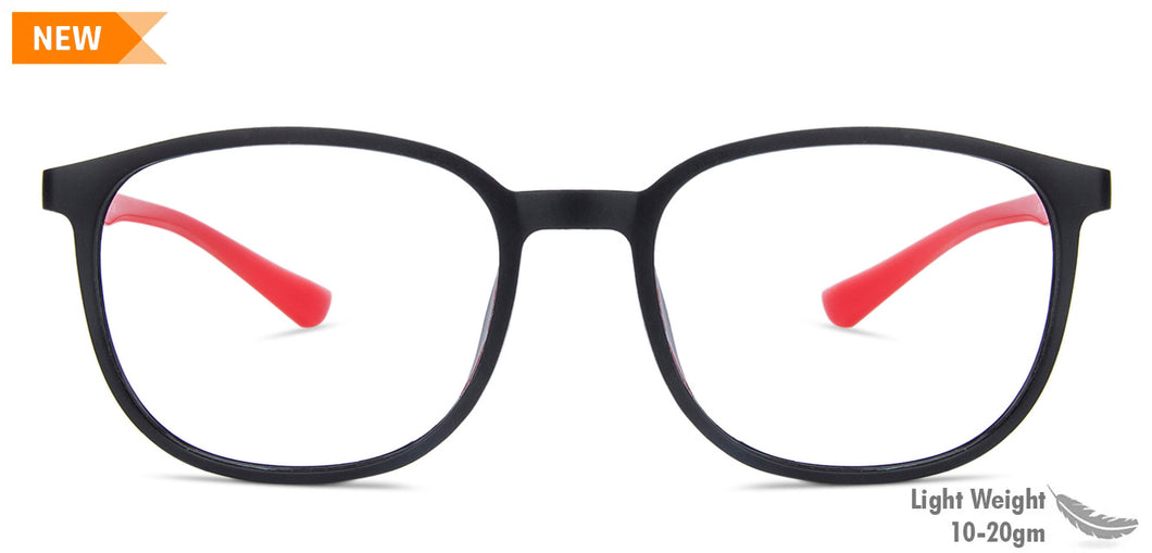 Black Wayfarer Full Rim Unisex Eyeglasses by Vincent Chase Online-137888