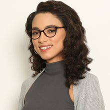 Load image into Gallery viewer, Brown Cat Eye Full Rim Women Eyeglasses by Vincent Chase VC-137935
