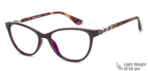 Brown Cat Eye Full Rim Women Eyeglasses by Vincent Chase VC-137935