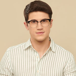 Tortoise Round Full Rim Unisex Eyeglasses by Vincent Chase Computer Glasses-143643