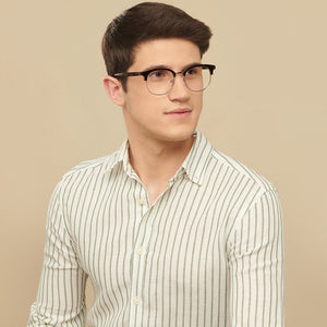 Tortoise Round Full Rim Unisex Eyeglasses by Vincent Chase Computer Glasses-143643