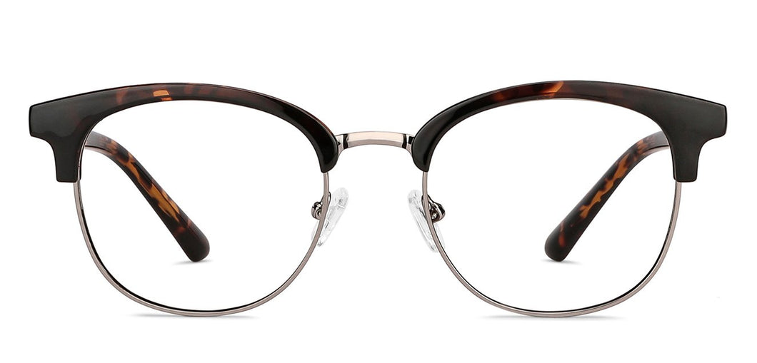 Tortoise Round Full Rim Unisex Eyeglasses by Vincent Chase Computer Glasses-143643