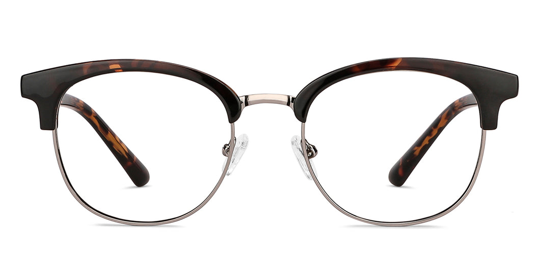 Tortoise Round Full Rim Unisex Eyeglasses by Vincent Chase-137929