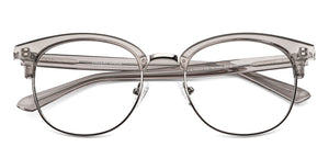 Grey Round Full Rim Unisex Eyeglasses by Vincent Chase-203762