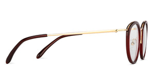 Red Round Full Rim Unisex Eyeglasses by Vincent Chase-203695