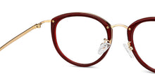 Load image into Gallery viewer, Red Round Full Rim Unisex Eyeglasses by Vincent Chase-203695