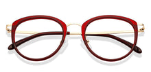 Load image into Gallery viewer, Red Round Full Rim Unisex Eyeglasses by Vincent Chase-203695