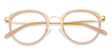 Load image into Gallery viewer, Gold Round Full Rim Medium Unisex Eyeglasses by Vincent Chase-137932