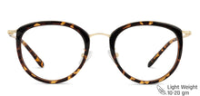 Load image into Gallery viewer, Tortoise Round Full Rim Unisex Eyeglasses by Vincent Chase Computer Glasses-143646