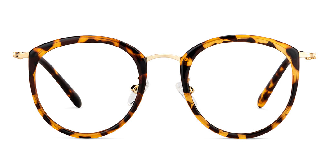Brown Round Full Rim Unisex Eyeglasses by Vincent Chase-202319