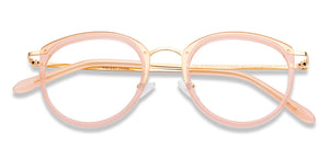 Pink Round Full Rim Unisex Eyeglasses by Vincent Chase-149095