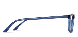 Blue Rectangle Full Rim Unisex Eyeglasses by Vincent Chase Online-137946