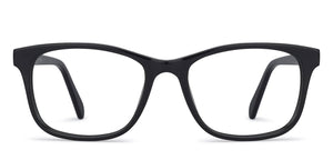 Black Rectangle Full Rim Unisex Eyeglasses by Vincent Chase Computer Glasses-142815