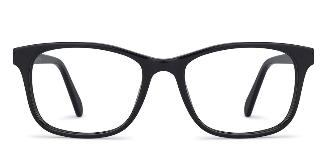 Black Rectangle Full Rim Unisex Eyeglasses by Vincent Chase Computer Glasses-142815