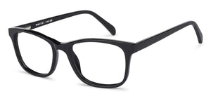 Black Rectangle Full Rim Unisex Eyeglasses by Vincent Chase Computer Glasses-142815