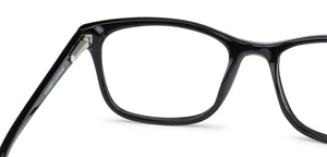 Black Rectangle Full Rim Unisex Eyeglasses by Vincent Chase Computer Glasses-142815