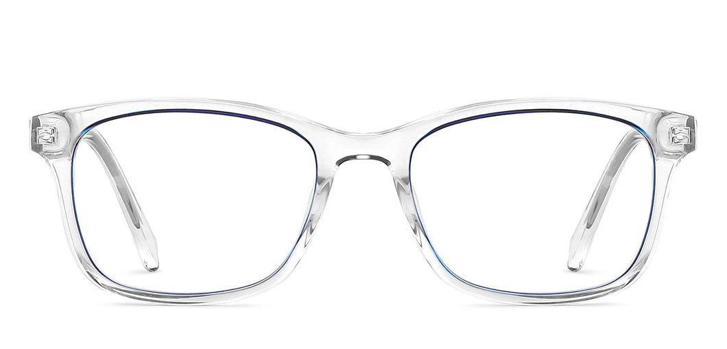 Transparent Rectangle Full Rim Unisex Eyeglasses by Vincent Chase-149457