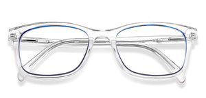 Transparent Rectangle Full Rim Unisex Eyeglasses by Vincent Chase-149457