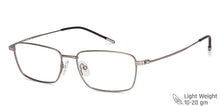 Load image into Gallery viewer, Silver Rectangle Full Rim Unisex Eyeglasses by Vincent Chase Computer Glasses-144474