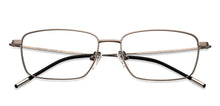 Load image into Gallery viewer, Silver Rectangle Full Rim Unisex Eyeglasses by Vincent Chase Computer Glasses-144474