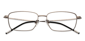 Silver Rectangle Full Rim Unisex Eyeglasses by Vincent Chase Computer Glasses-144474