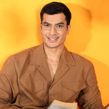 Load image into Gallery viewer, Gunmetal Rectangle Full Rim Wide Unisex Eyeglasses by Vincent Chase Online-137984