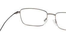 Load image into Gallery viewer, Gunmetal Rectangle Full Rim Wide Unisex Eyeglasses by Vincent Chase Online-137984