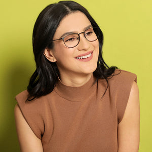 Black Round Full Rim Extra Narrow Unisex Eyeglasses by Vincent Chase-137989