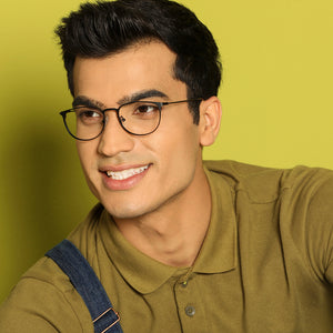 Black Round Full Rim Extra Narrow Unisex Eyeglasses by Vincent Chase-137989
