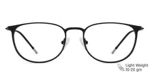 Load image into Gallery viewer, Black Round Full Rim Extra Narrow Unisex Eyeglasses by Vincent Chase-137989