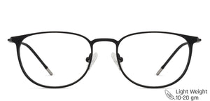 Black Round Full Rim Extra Narrow Unisex Eyeglasses by Vincent Chase-137989