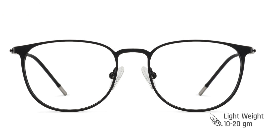Black Round Full Rim Extra Narrow Unisex Eyeglasses by Vincent Chase-137989