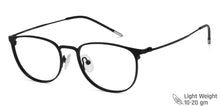 Load image into Gallery viewer, Black Round Full Rim Extra Narrow Unisex Eyeglasses by Vincent Chase-137989