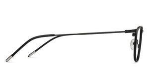 Black Round Full Rim Extra Narrow Unisex Eyeglasses by Vincent Chase-137989