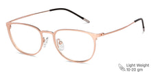 Load image into Gallery viewer, Gold Round Full Rim Unisex Eyeglasses by Vincent Chase Computer Glasses-143649
