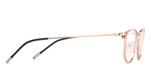 Gold Round Full Rim Unisex Eyeglasses by Vincent Chase Computer Glasses-143649