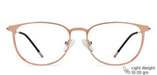 Load image into Gallery viewer, Rose Gold Round Full Rim Extra Narrow Unisex Eyeglasses by Vincent Chase-137991