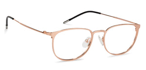 Rose Gold Round Full Rim Extra Narrow Unisex Eyeglasses by Vincent Chase-137991