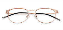 Load image into Gallery viewer, Rose Gold Round Full Rim Extra Narrow Unisex Eyeglasses by Vincent Chase-137991