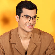 Load image into Gallery viewer, Black Round Full Rim Unisex Eyeglasses by Vincent Chase Computer Glasses-144477