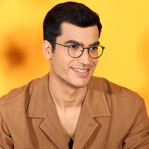 Black Round Full Rim Unisex Eyeglasses by Vincent Chase Computer Glasses-144477