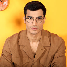 Load image into Gallery viewer, Black Round Full Rim Unisex Eyeglasses by Vincent Chase Computer Glasses-144477