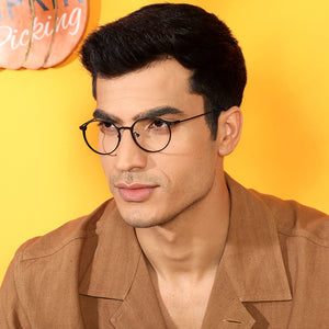 Black Round Full Rim Unisex Eyeglasses by Vincent Chase Computer Glasses-144477